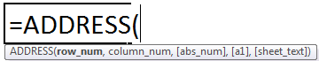 Formule de fonction d'adresse