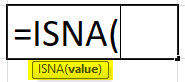 Formule ISNA dans Excel