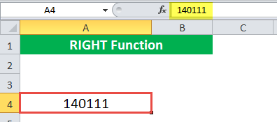 Exemple de fonction RIGHT 3