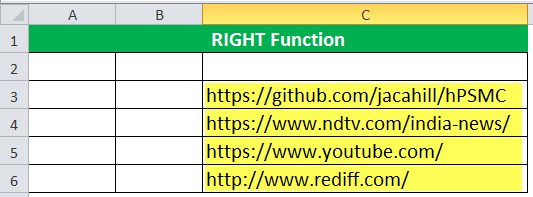 Exemple de fonction RIGHT 7