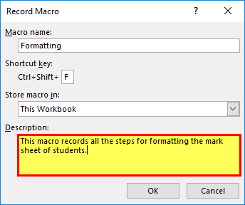 Excel macros exemple 1-7